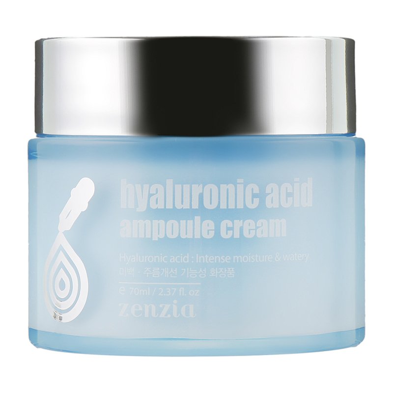 DRĖKINANTIS VEIDO KREMAS-Zenzia Hyaluronic Acid Ampoule Cream 70 ml