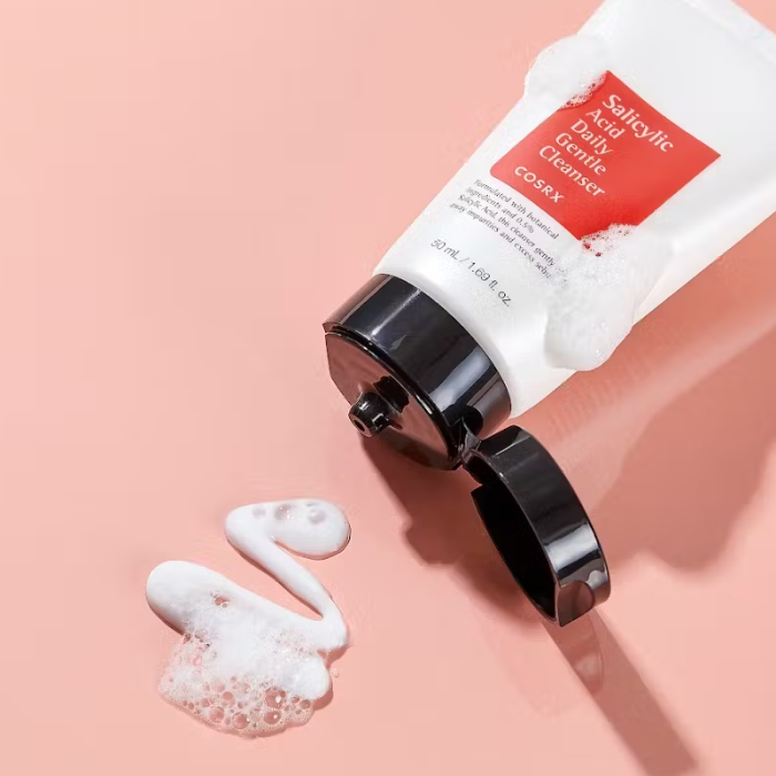 Veido prausiklis su salicilo rūgštimi-COSRX Salicylic Acid Daily Gentle Cleanser 50 ml - Image 2