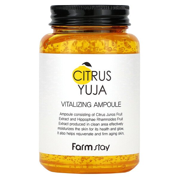 VEIDO SERUMAS-FarmStay Citrus Yuja Vitalizing Ampoule 250 ml