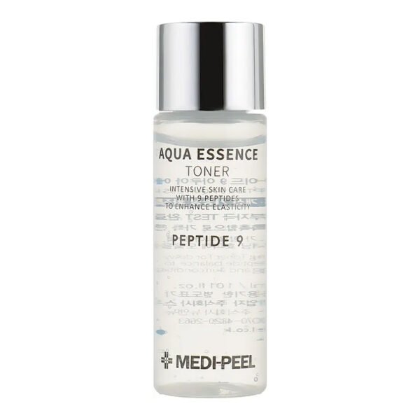 VEIDO TONIKAS-ESENCIJA SU PEPTIDAIS-MEDI-PEEL Peptide 9 Aqua Essence Toner MINI 30 ml