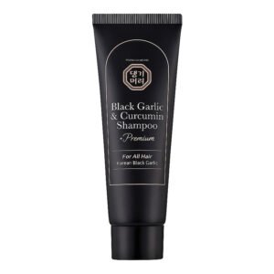 ŠAMPŪNAS SU JUODUOJU ČESNAKU IR CIBERŽOLE-Daeng Gi Meo Ri Black Garlic & Curcumin Shampoo 50 ml