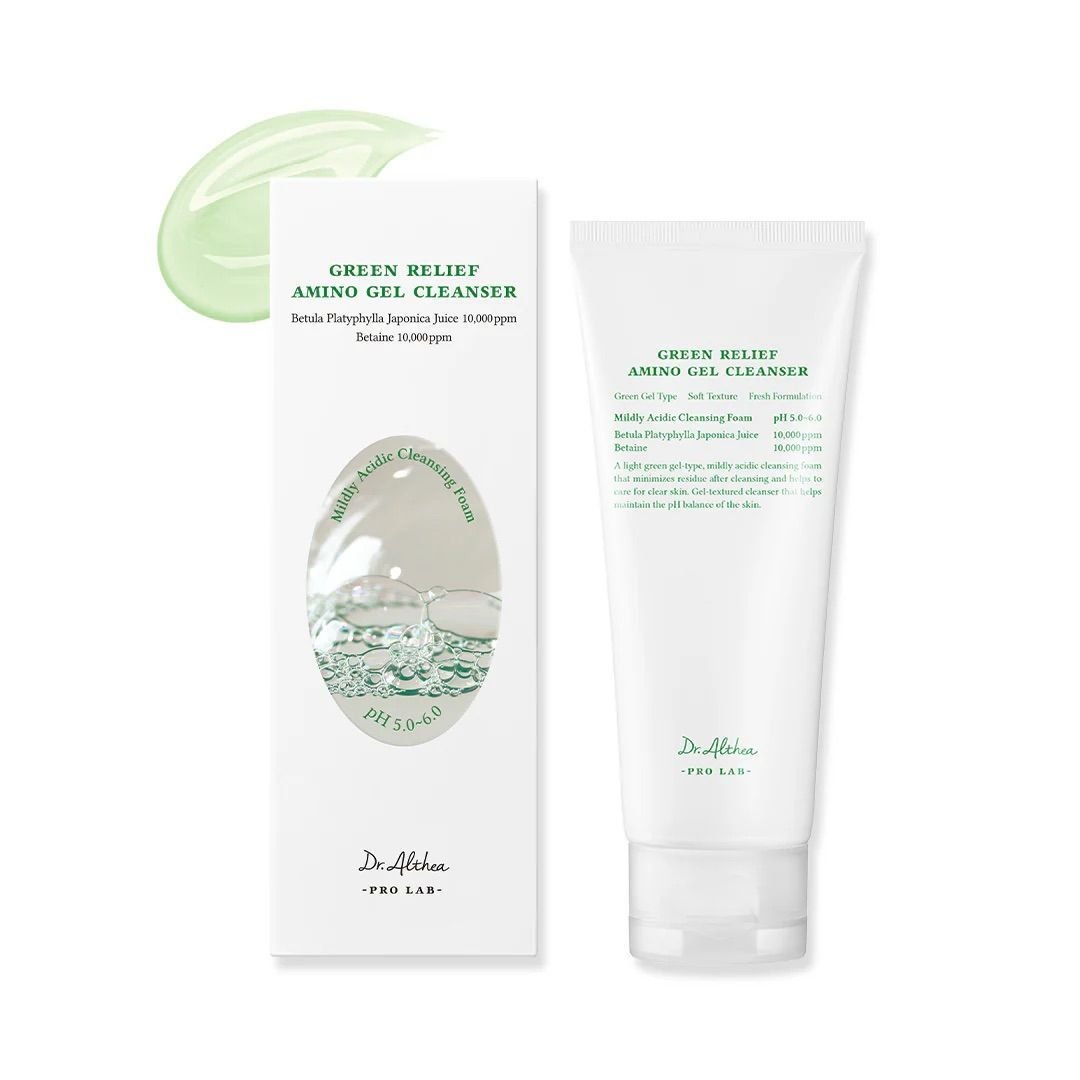 GELINIS VEIDO PRAUSIKLIS-Dr.Althea Pro Lab Green Relief Amino Gel Cleanser, 100 ml