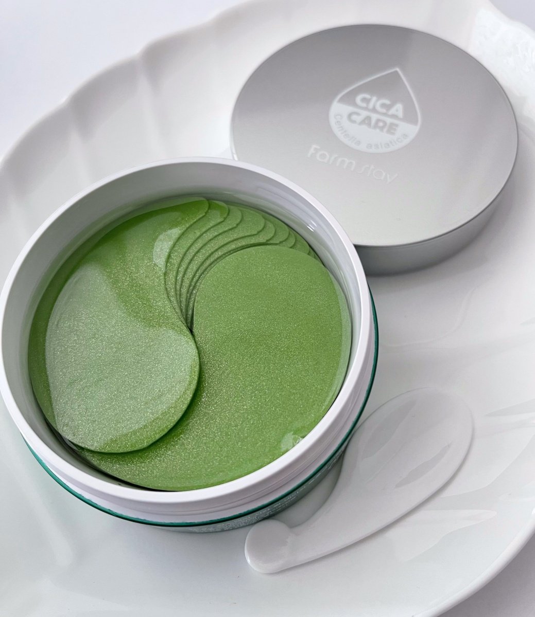 Hidrogelinės paakių kaukės-FarmStay Cica Farm Nature Solution Eye Patch 60 vnt - Image 4