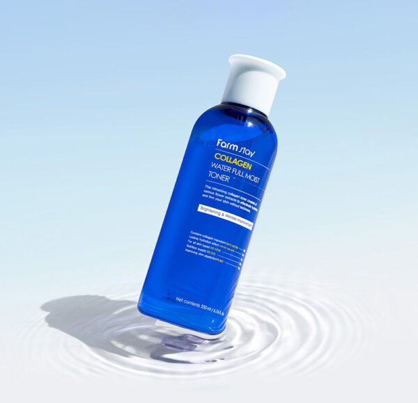 Drėkinantis veido tonikas-FarmStay Collagen Water Full Moist Toner 200 ml - Image 3