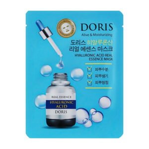 Lakštinė veido kaukė-DORIS HYALURONIC ACID Real Essence Mask 1 vnt