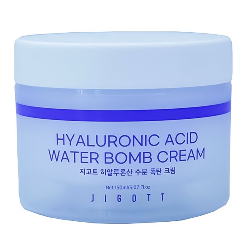 Drėkinamasis veido kremas-JIGOTT Hyaluronic Acid Water Bomb Cream 150 ml