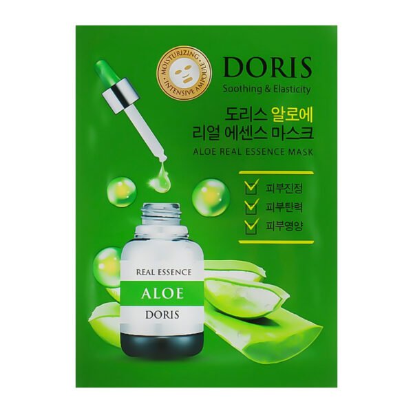 Lakštinė veido kaukė-DORIS ALOE Real Essence Mask 1 vnt