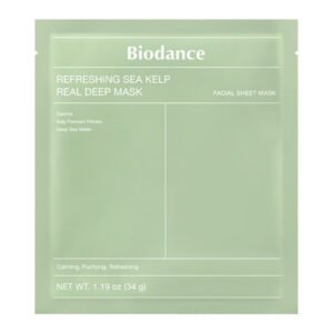 Lakštinė veido kaukė-BIODANCE Refreshing Sea Kelp Real Deep Mask 1 vnt