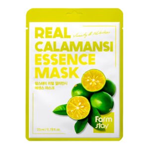 Lakštinė veido kaukė-FarmStay Real Calamansi Essence Mask 1 vnt
