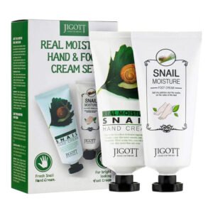 Kremų rinkinys kojoms ir rankoms-JIGOTT Real Moisture Hand & Foot Cream Set (100 ml+100 ml)